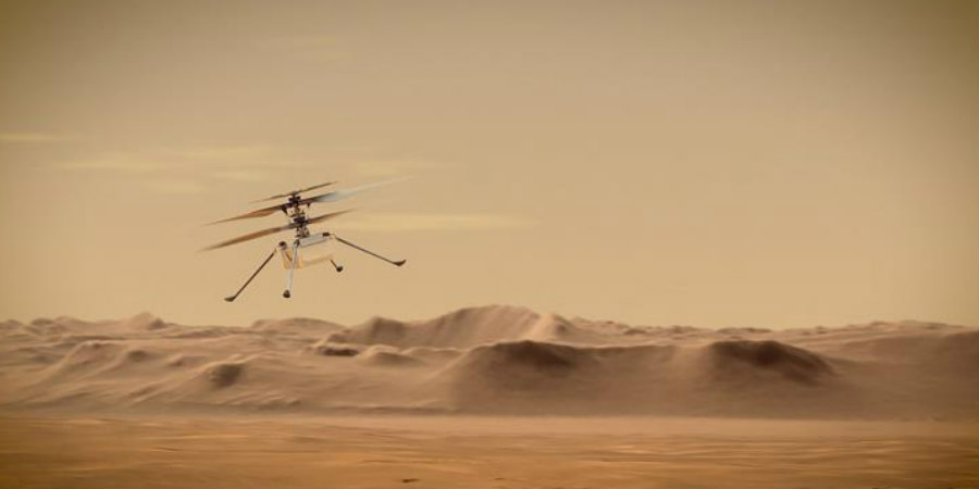Ελικόπτερο της NASA επιχειρεί πρώτη πτήση στον Αρη, ανοίγοντας μια νέα διαστημική εποχή